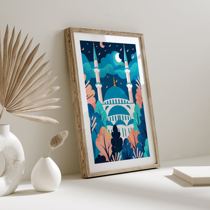 Istanbul Travel Print | The Blue Mosque | Turkey Wall Art | Istanbul Wall Art Print