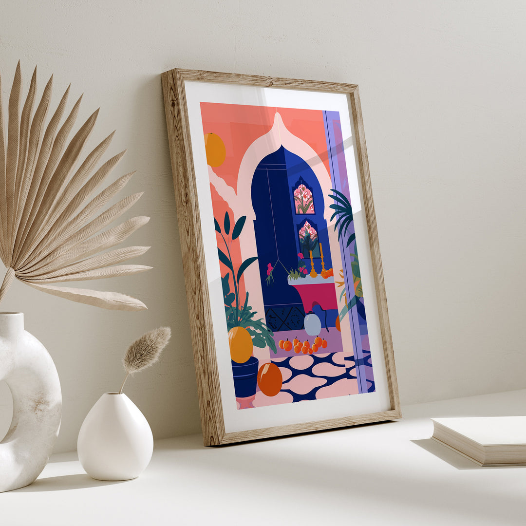 Marrakech Wall Art Print | Moroccan Wall Art | Morocco Travel Print