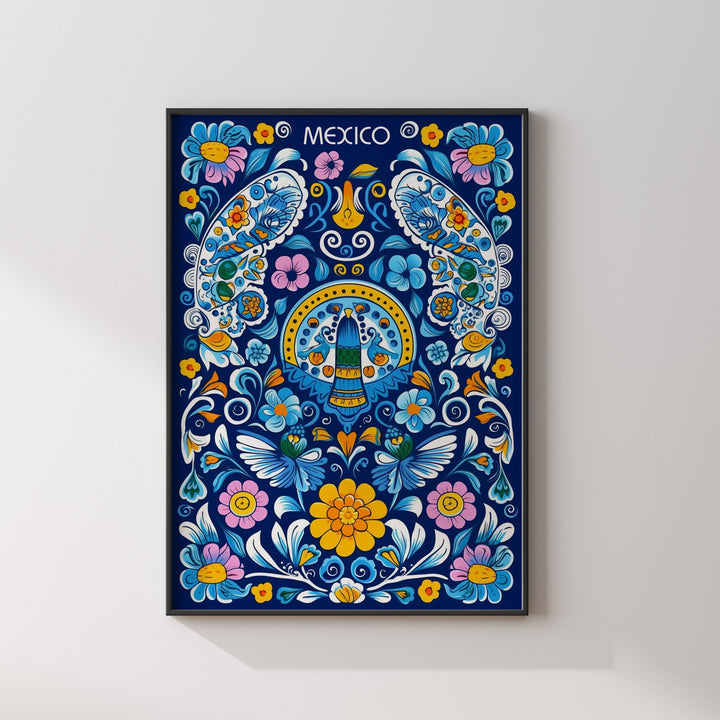 Mexico Wall Art | Mexican Talavera Pattern | Mexico Wall Art Print | Mexican Decor