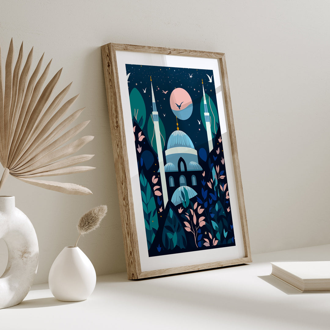 Istanbul Wall Art Print | The Blue Mosque | Turkey Wall Art | Istanbul Travel Print