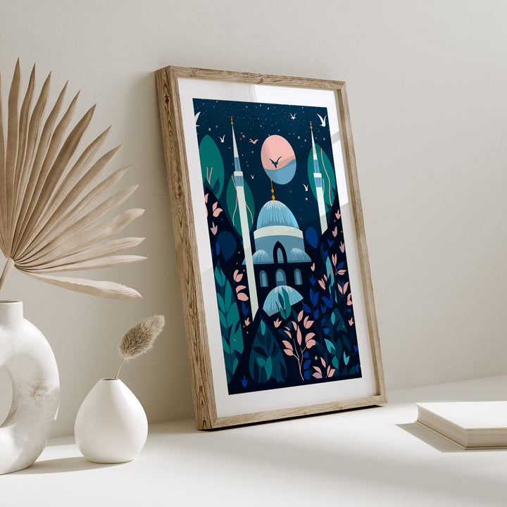 Istanbul Wall Art Print | The Blue Mosque | Turkey Wall Art | Istanbul Travel Print
