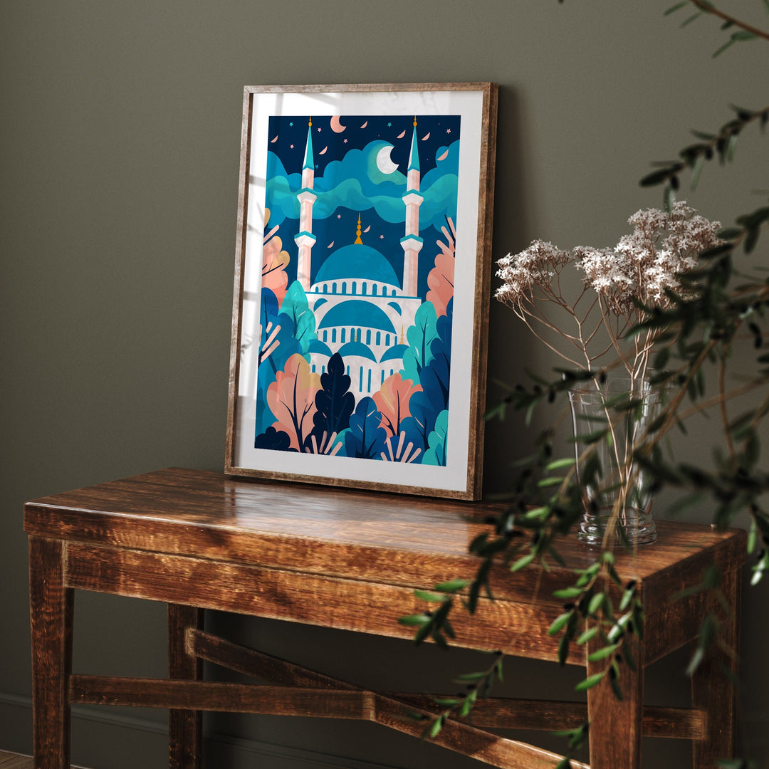 Istanbul Travel Print | The Blue Mosque | Turkey Wall Art | Istanbul Wall Art Print