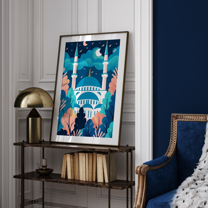 Istanbul Travel Print | The Blue Mosque | Turkey Wall Art | Istanbul Wall Art Print