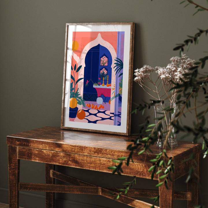 Marrakech Wall Art Print | Moroccan Wall Art | Morocco Travel Print