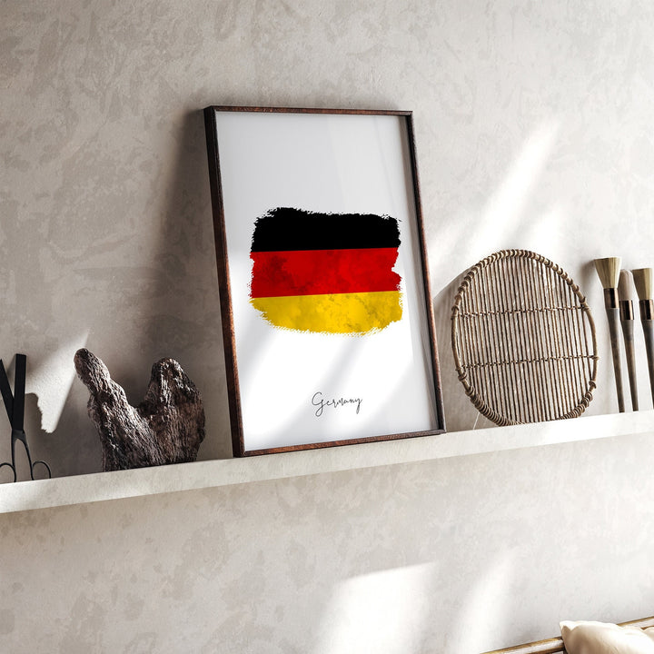 Germany Flag Wall Art Print | Germany Travel Poster