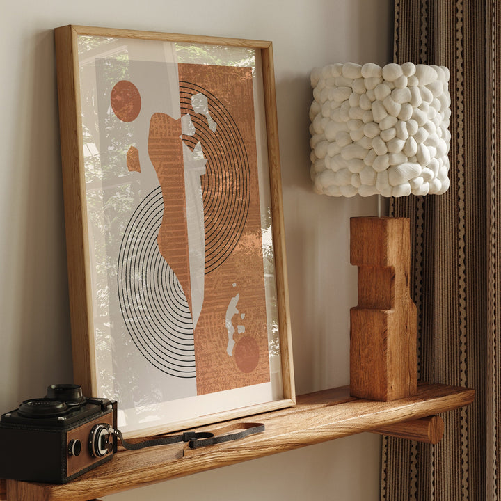 Boho Bahrain Map | Mid Century Bahrain Wall Art Print