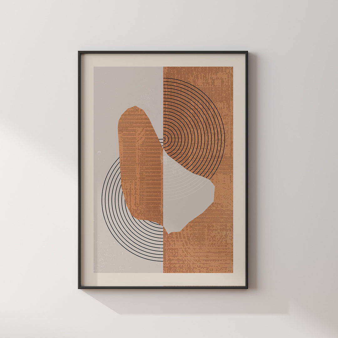 Boho Barbados Map | Mid Century Barbados Wall Art Print