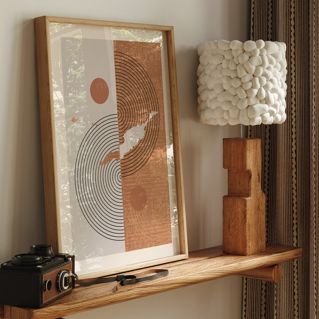 Boho Anguilla Map | Mid Century Anguilla Wall Art Print