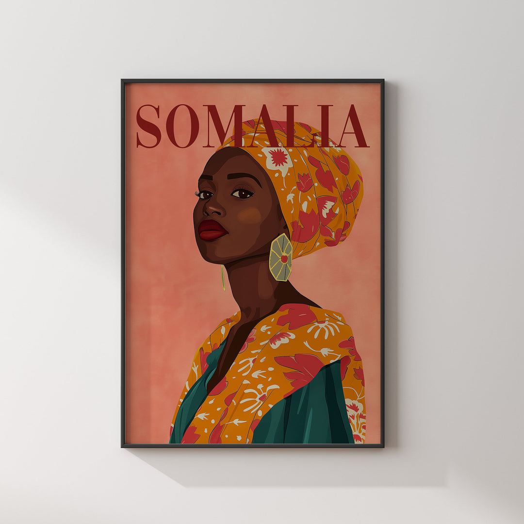 Somalia Wall Art Print | Somali Woman Art | Women of Africa Collection