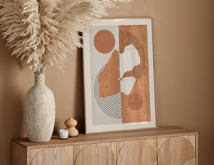 Djibouti Map | Boho Mid Century Bangladesh Wall Art Print
