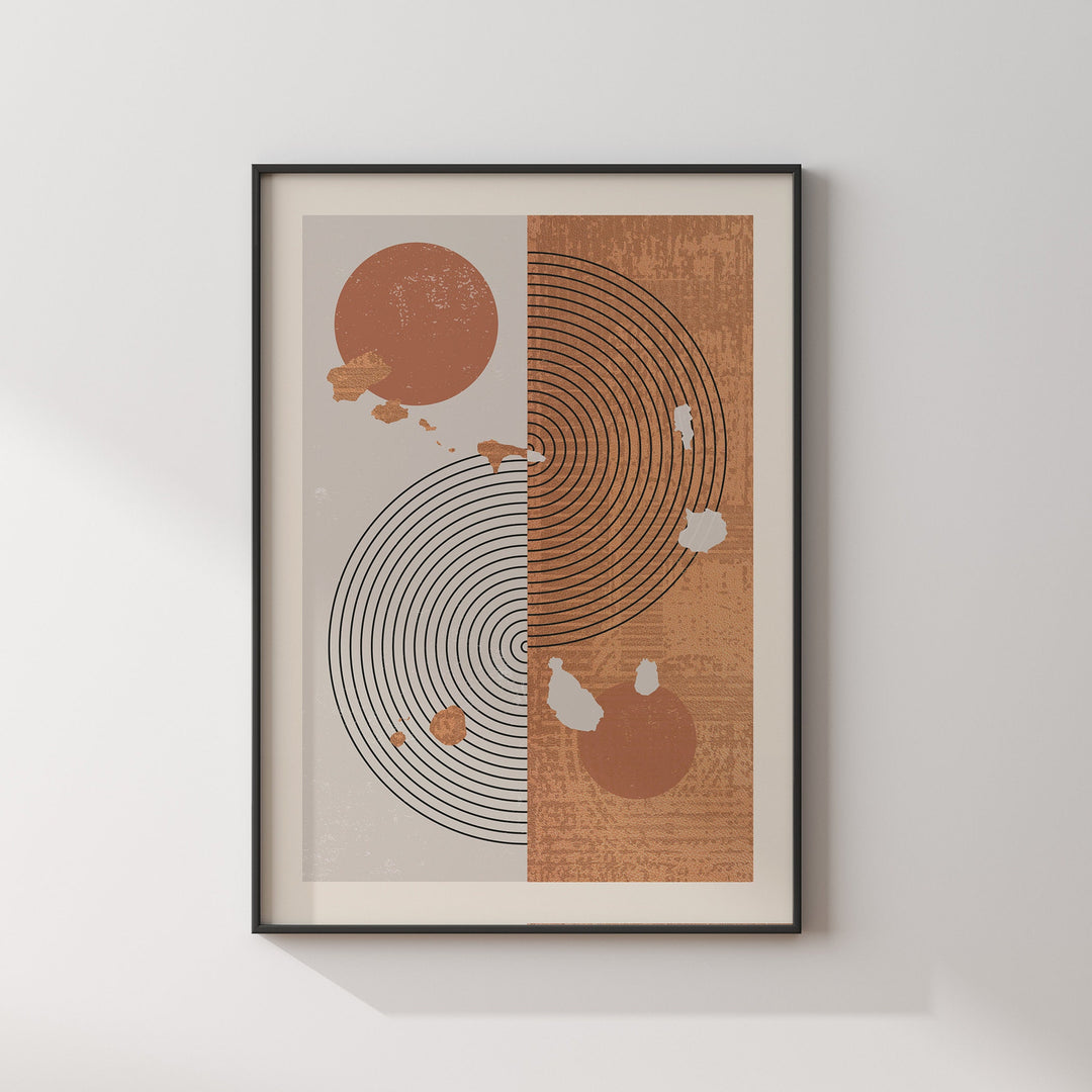 Cape Verde Map Wall Art Print | Boho Mid Century