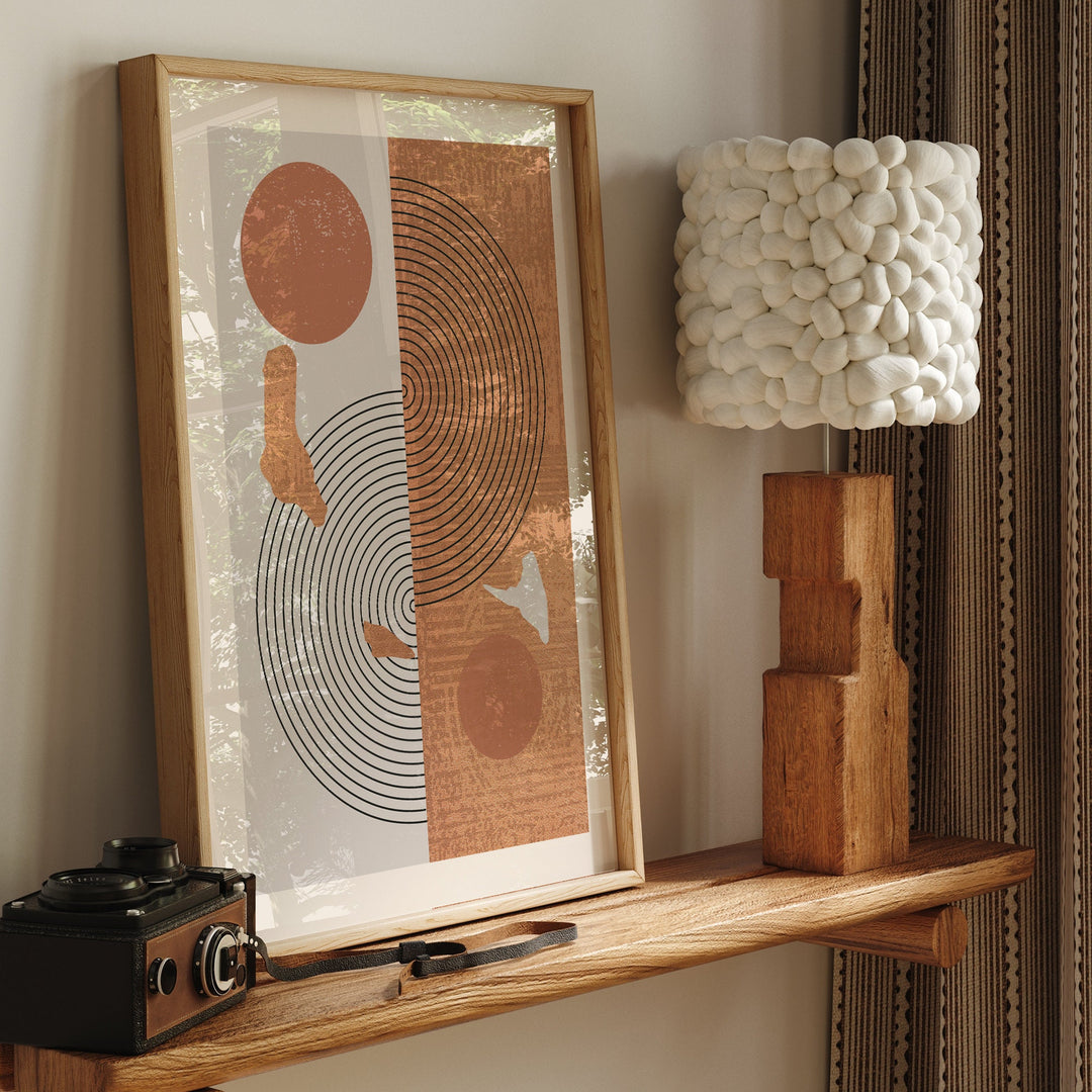 Comoros Map Wall Art Print | Boho Mid Century