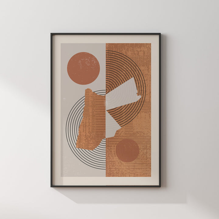 Jordan Map Wall Art Print | Boho Mid Century