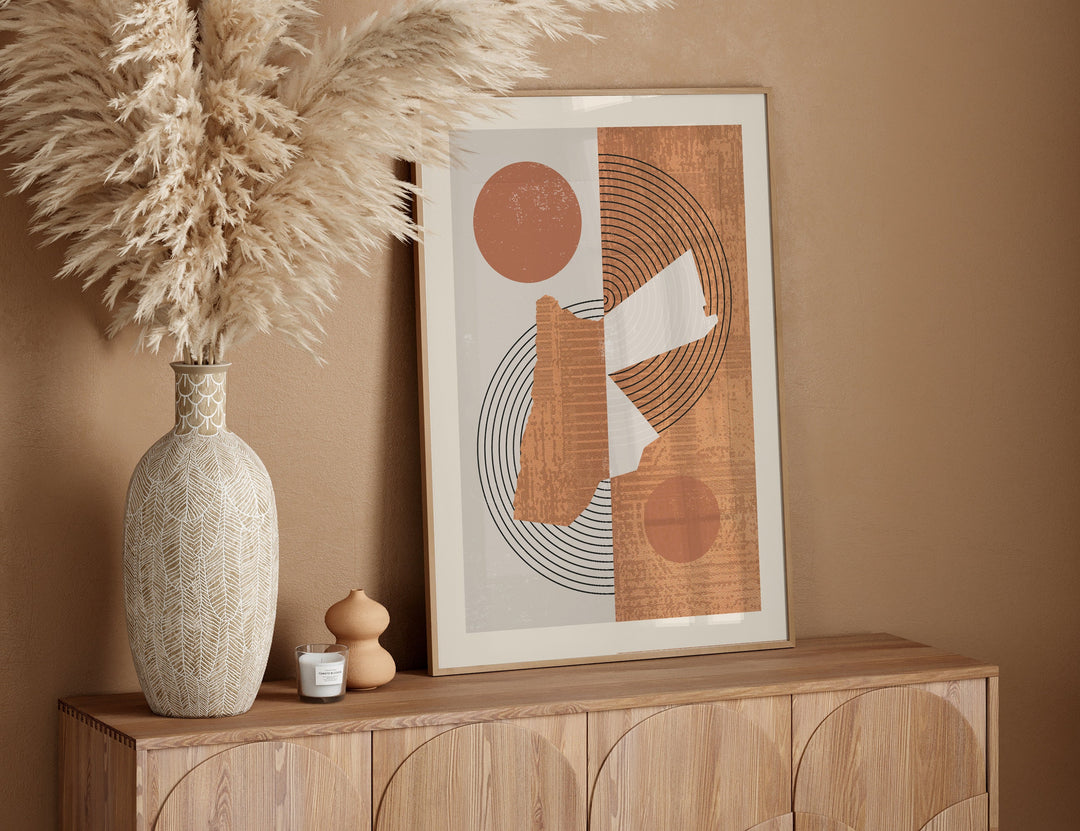 Jordan Map Wall Art Print | Boho Mid Century