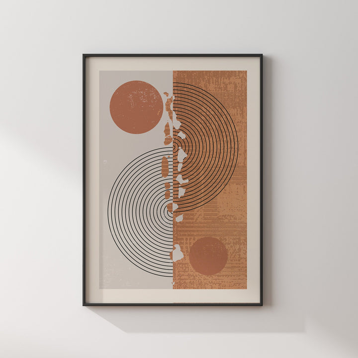 Maldives Map Wall Art Print | Boho Mid Century