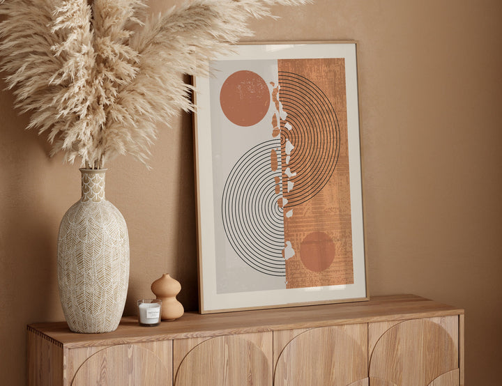 Maldives Map Wall Art Print | Boho Mid Century