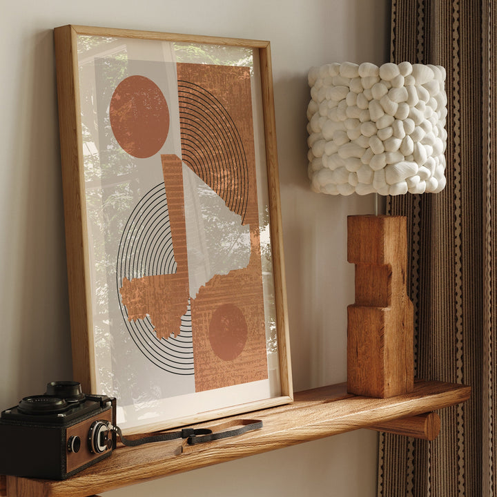Mali Map Wall Art Print | Boho Mid Century