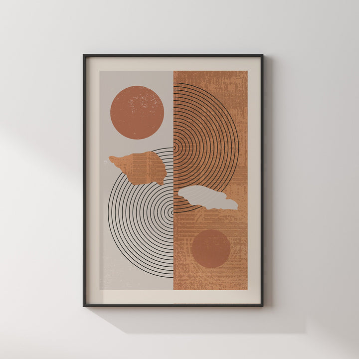 Samoa Map Wall Art Print | Boho Mid Century