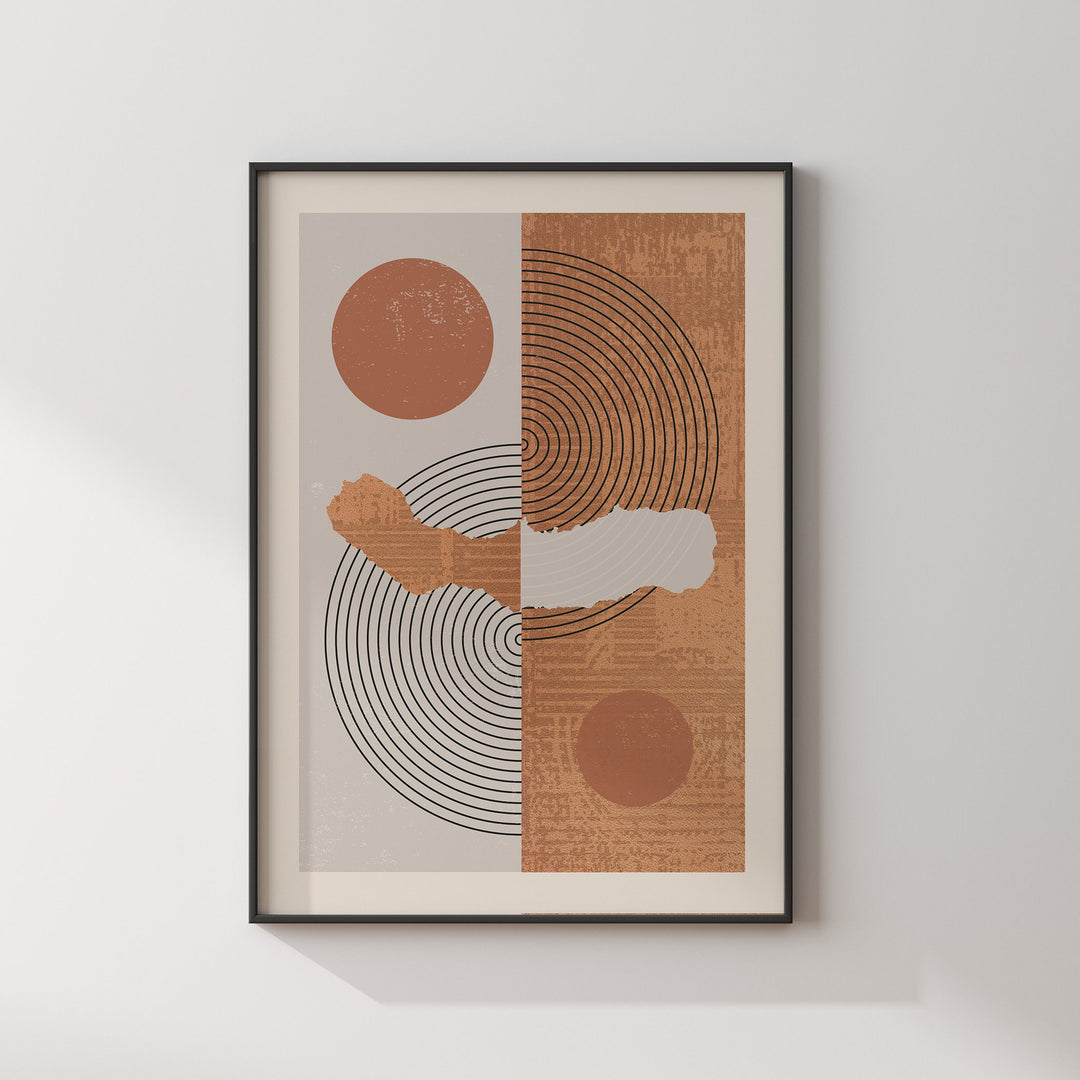 Sao Miguel Map Wall Art Print | Boho Mid Century