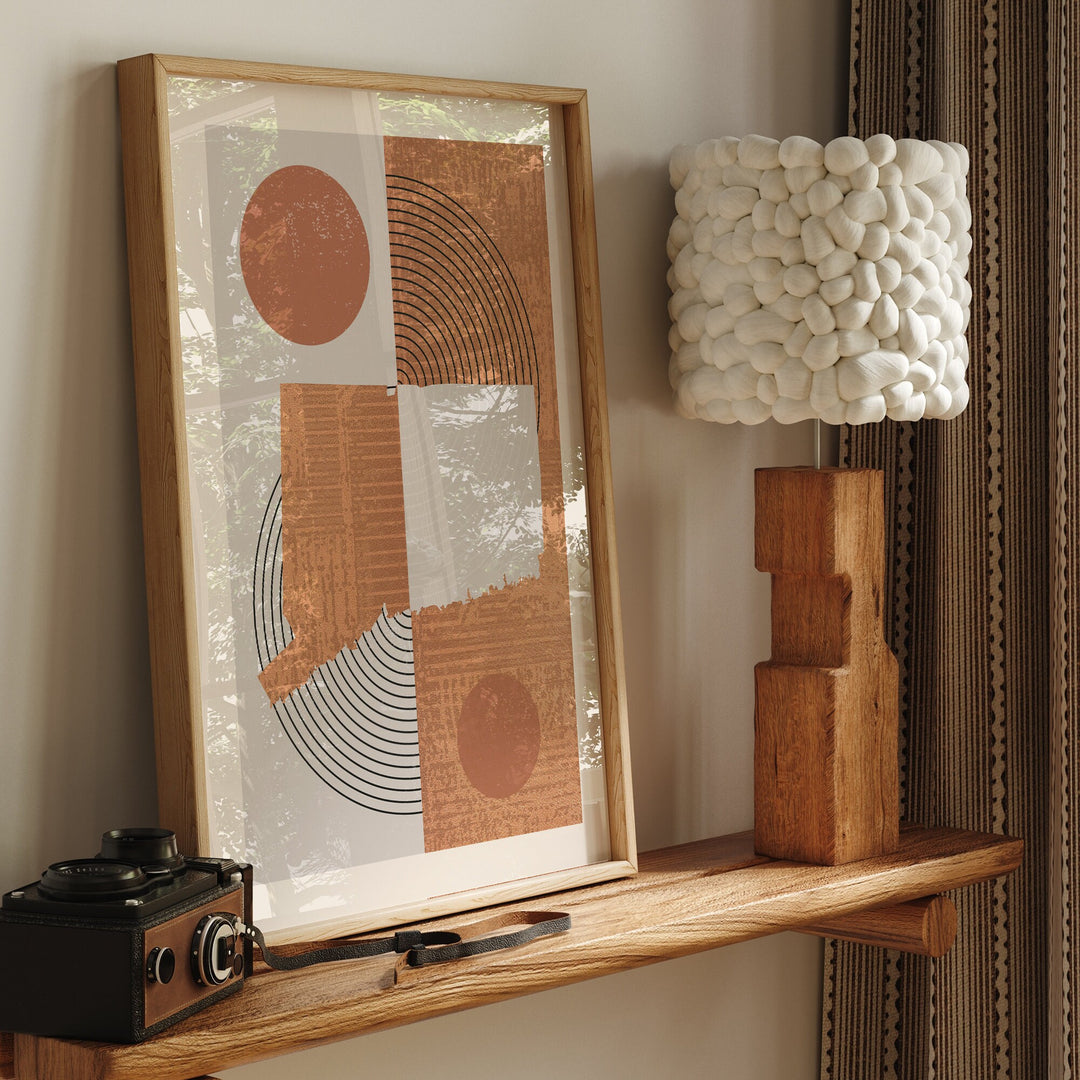 Connecticut Map Wall Art Print | Boho Mid Century | USA | United States of America