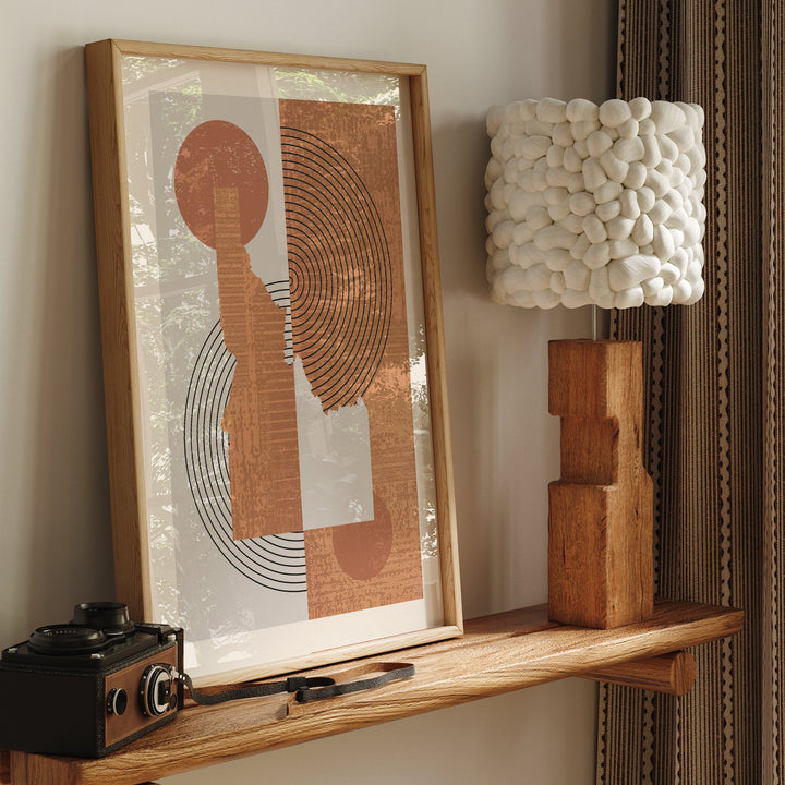 Idaho Map Boho Wall Art Print | Mid Century | USA | United States of America