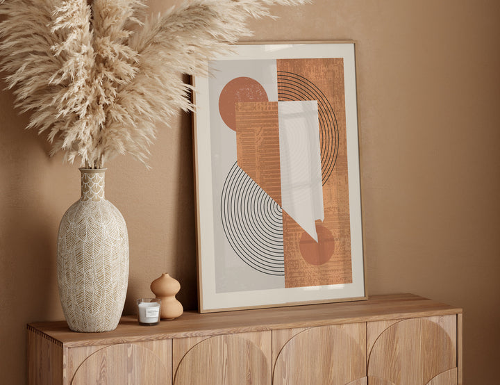 Nevada Map Boho Wall Art Print | Mid Century | USA | United States of America