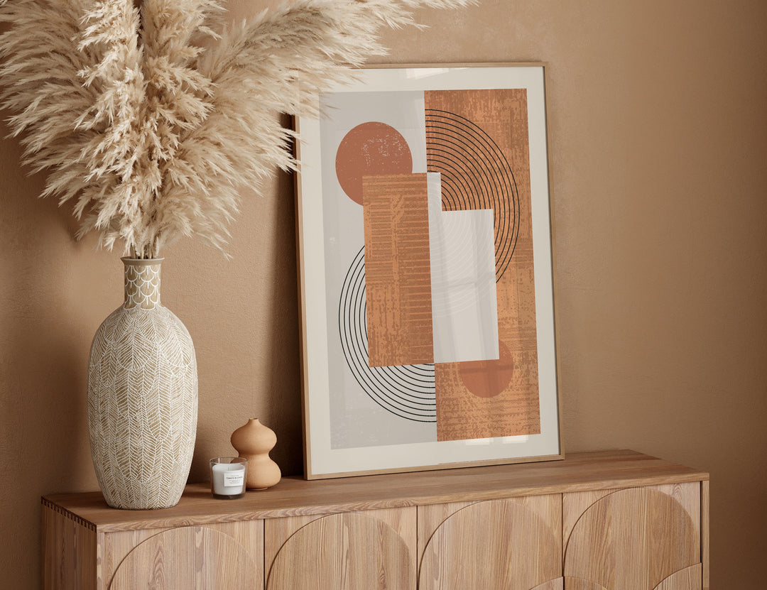 Utah Map Boho Wall Art Print | Mid Century | USA | United States of America