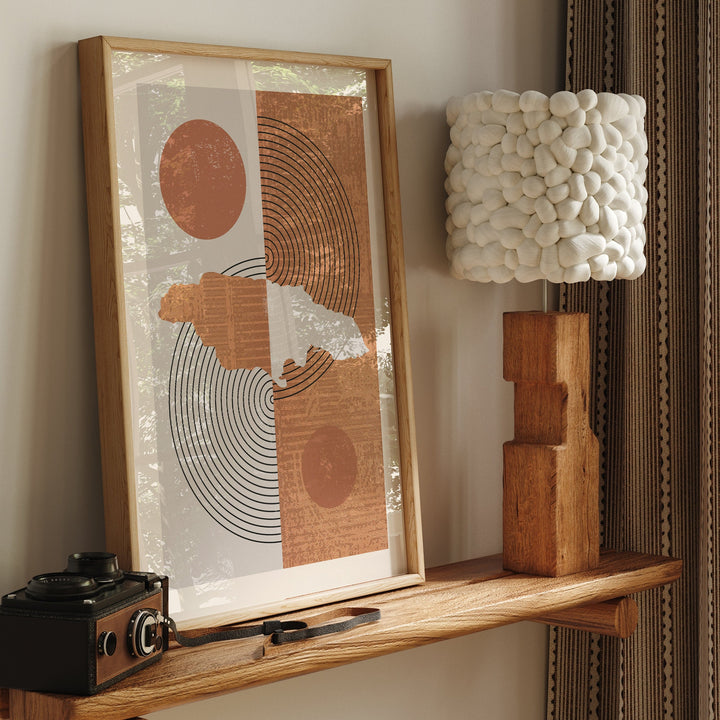 Jamaica Map Wall Art Print | Boho Mid Century