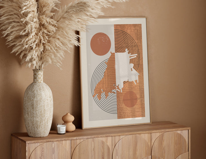 Lahore Map Wall Art Print | Boho Mid Century | Pakistan