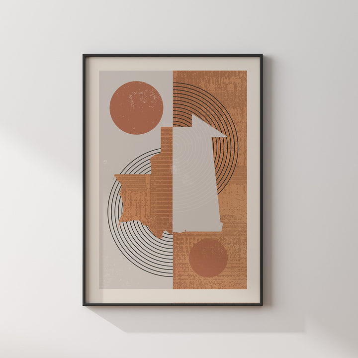 Mauritania Map Wall Art Print | Boho Mid Century