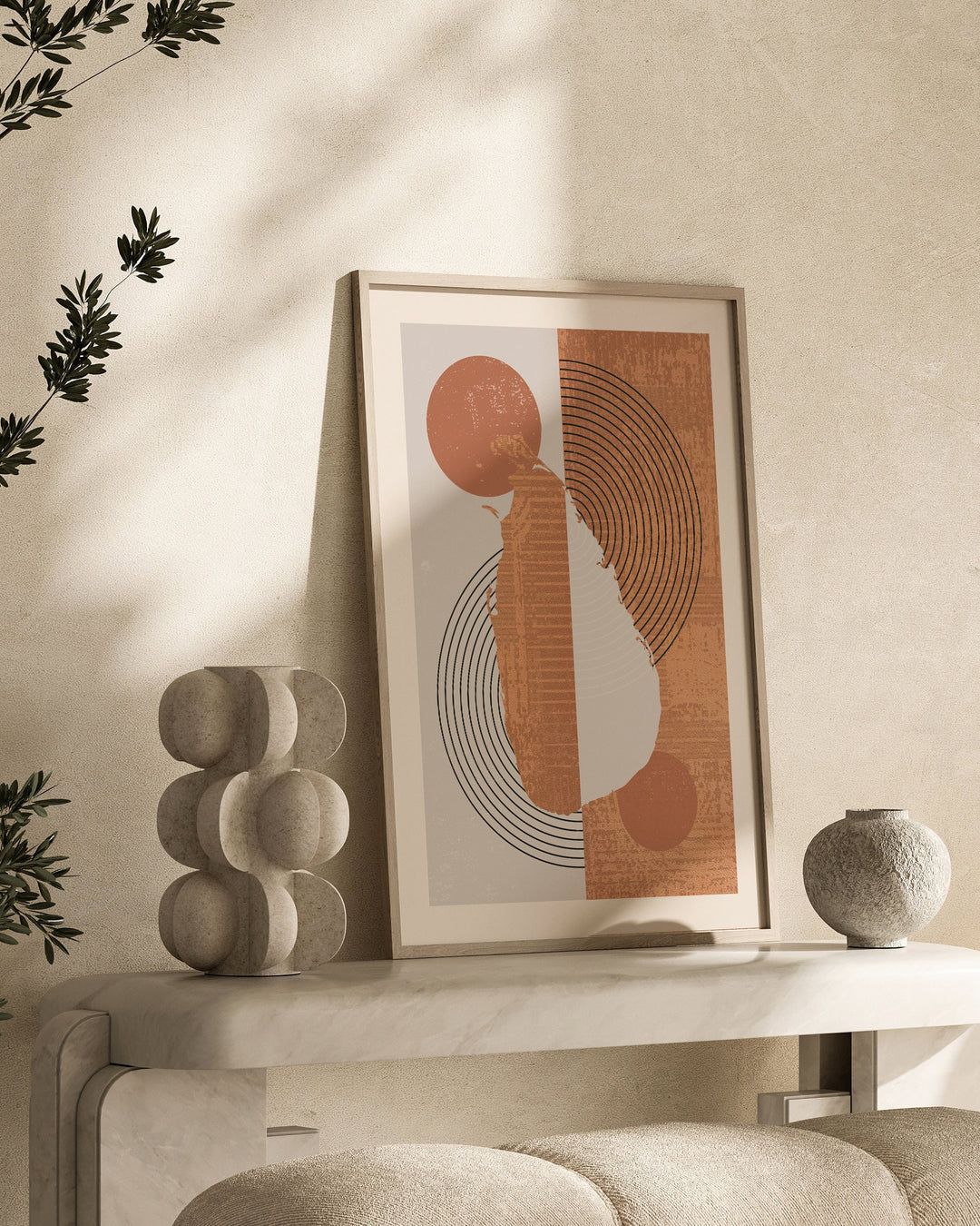 Sri Lanka Map Wall Art Print | Boho Mid Century | Srilanka