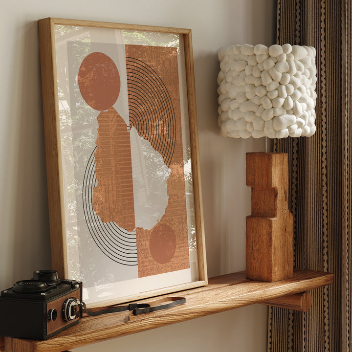 Uruguay Map Wall Art Print | Boho Mid Century
