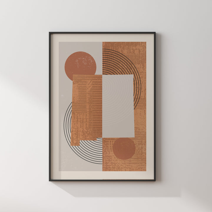 New Mexico Map Boho Wall Art Print | Mid Century | USA | United States of America