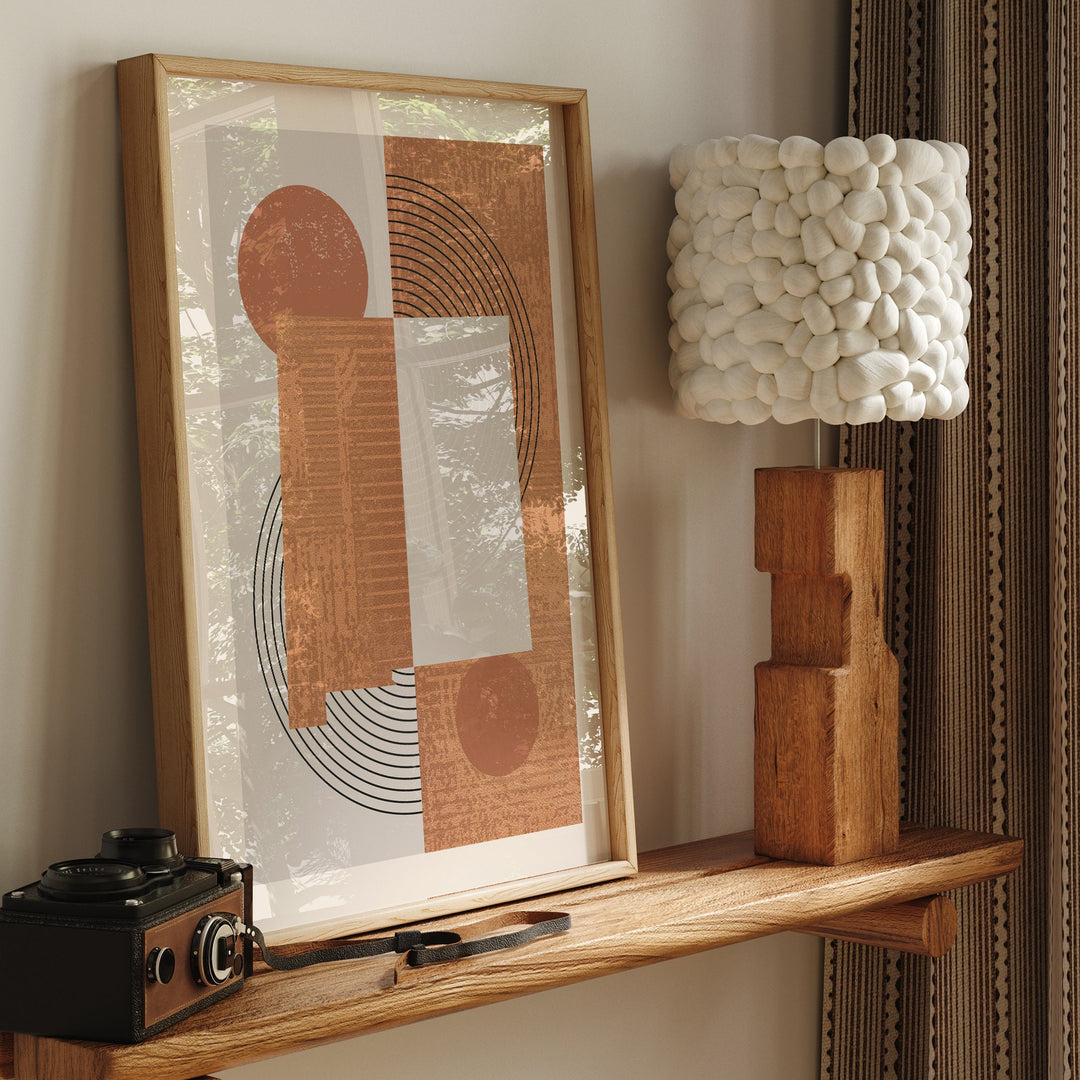 New Mexico Map Boho Wall Art Print | Mid Century | USA | United States of America