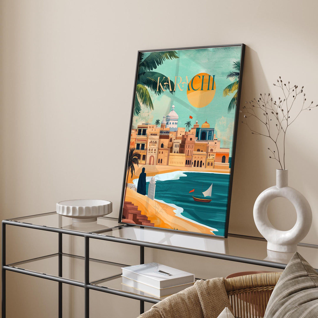 Karachi Wall Art Print | Pakistan Travel Poster