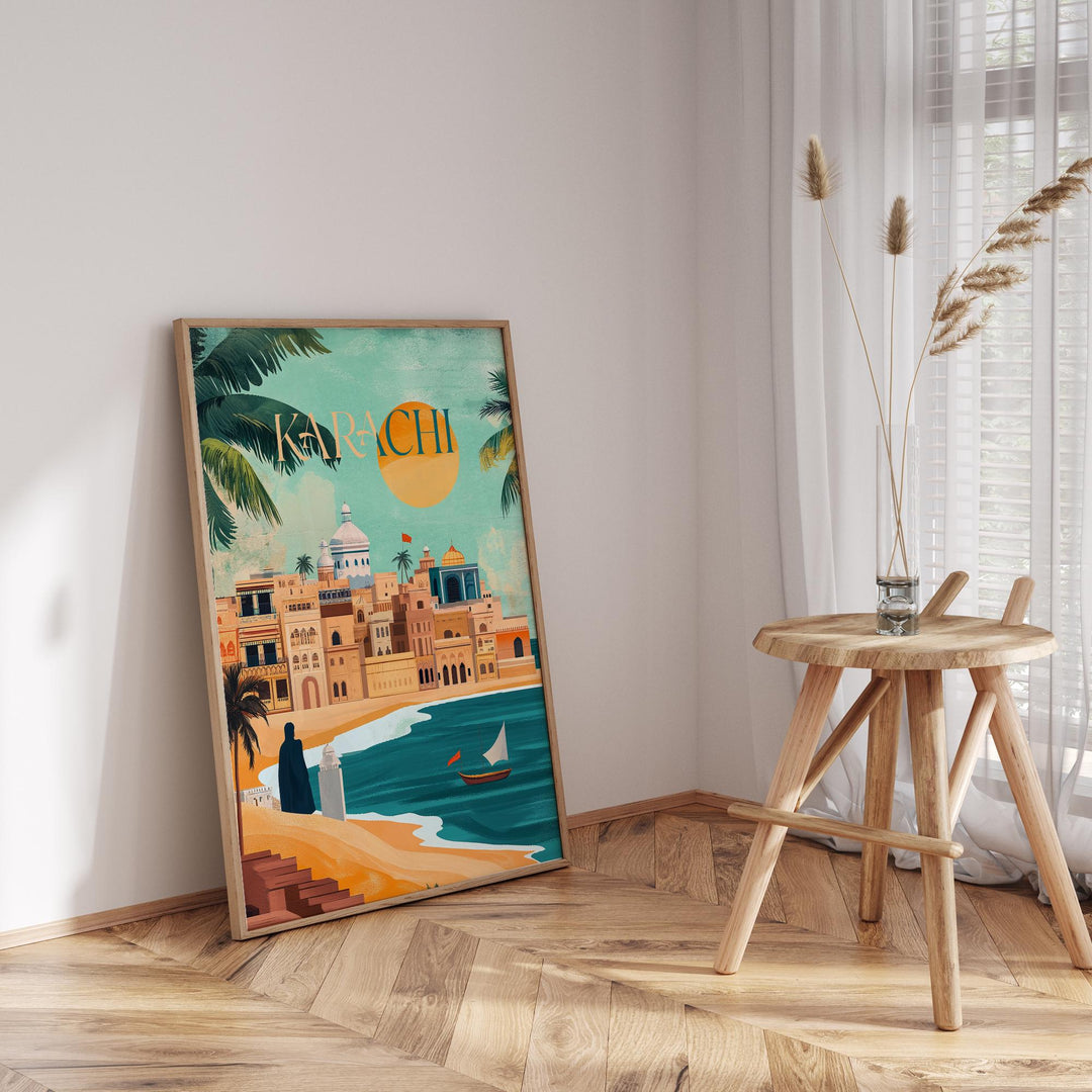 Karachi Wall Art Print | Pakistan Travel Poster