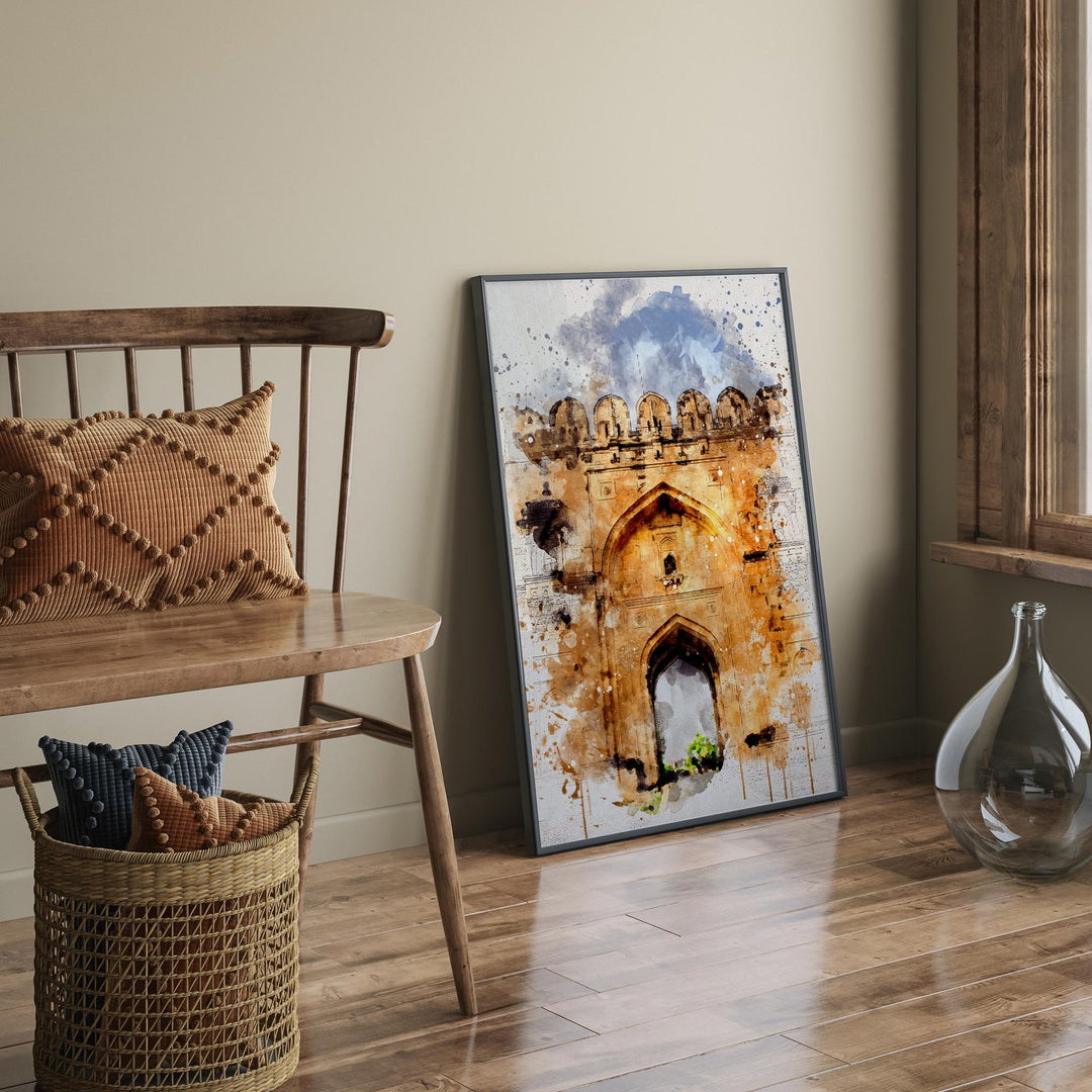 Jhelum Wall Art Print | Rohtas Fort Pakistan Travel Poster