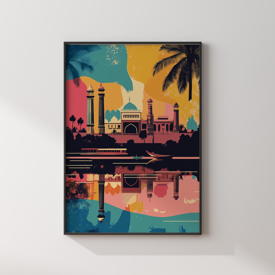 Lahore Travel Poster Wall Art Print | Pakistan