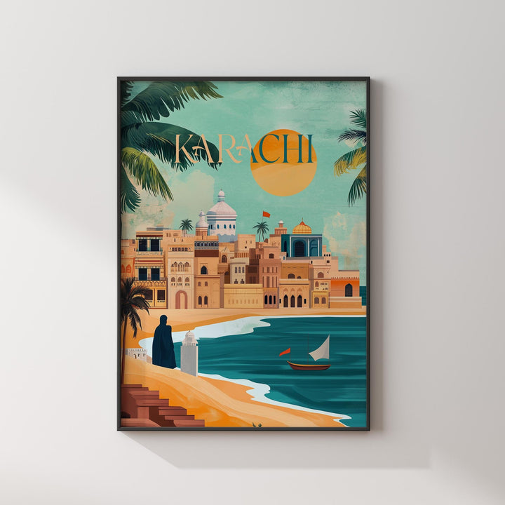 Karachi Wall Art Print | Pakistan Travel Poster
