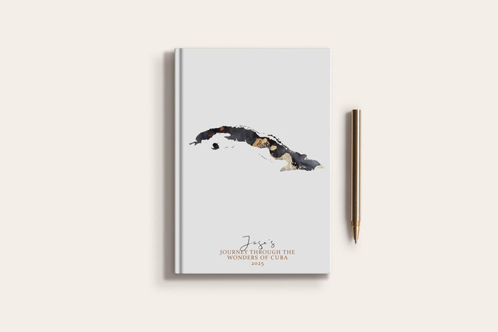 Cuba Travel Journal Personalised Travel Diary Notebook Country Cuba Map Custom Map Planner