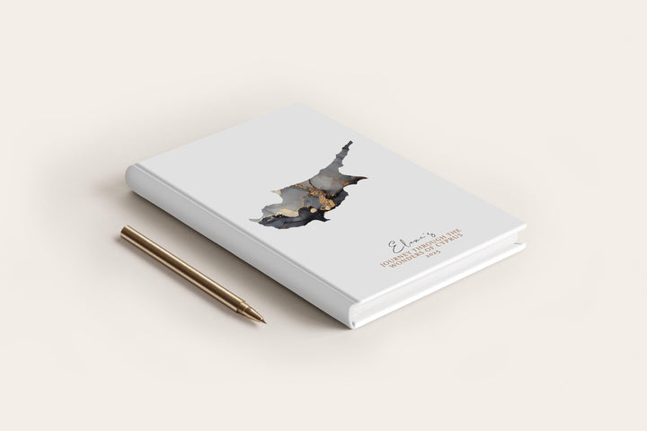 Cyprus Travel Journal Personalised Travel Diary Notebook Country Cyprus  Map Custom Map Planner