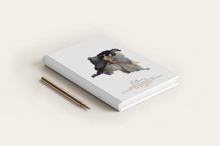 Democratic Republic of Congo Travel Journal Personalised Travel Diary Notebook Country Democratic Republic of Congo Map Custom Map Planner