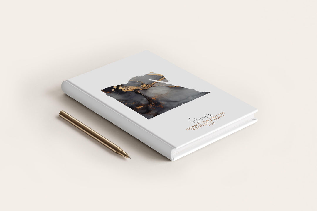 Egypt Travel Journal Personalised Travel Diary Notebook Country Egypt Map Custom Map Planner