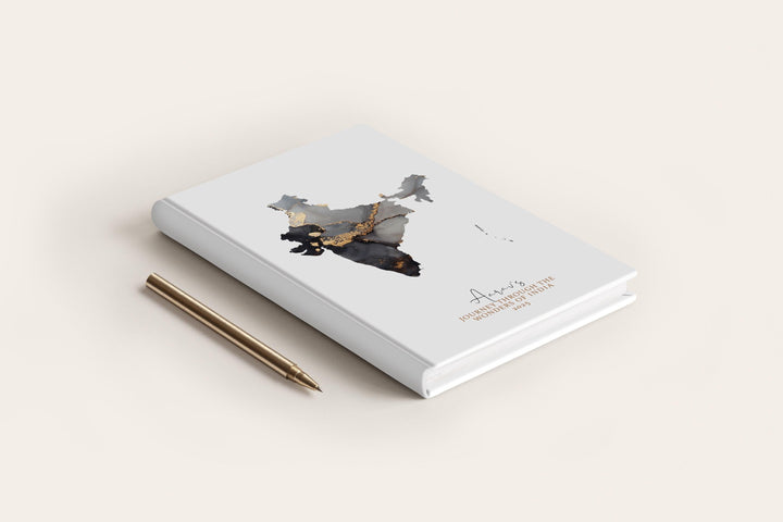 India Travel Journal Personalised Travel Diary Notebook Country India Map Custom Map Planner