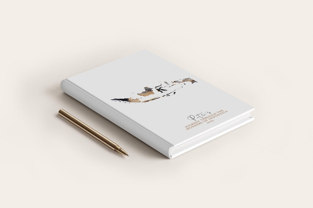 Indonesia Travel Journal Personalised Travel Diary Notebook Country Indonesia Map Custom Map Planner