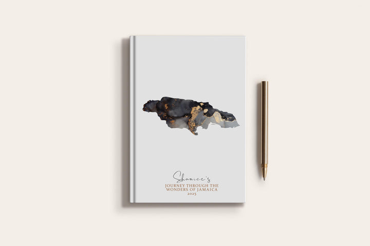 Jamaica Travel Journal Personalised Travel Diary Notebook Country Jamaica Map Custom Map Planner