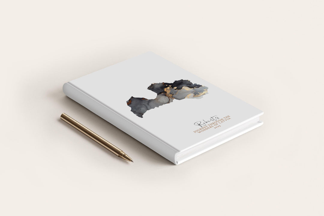 Latvia Travel Journal Personalised Travel Diary Notebook Country Latvia Map Custom Map Planner