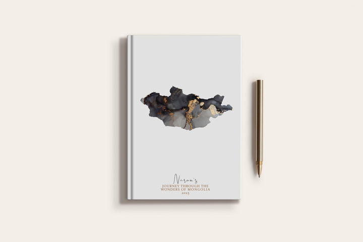 Mongolia Travel Journal Personalised Travel Diary Notebook Country Mongolia   Map Custom Map Planner