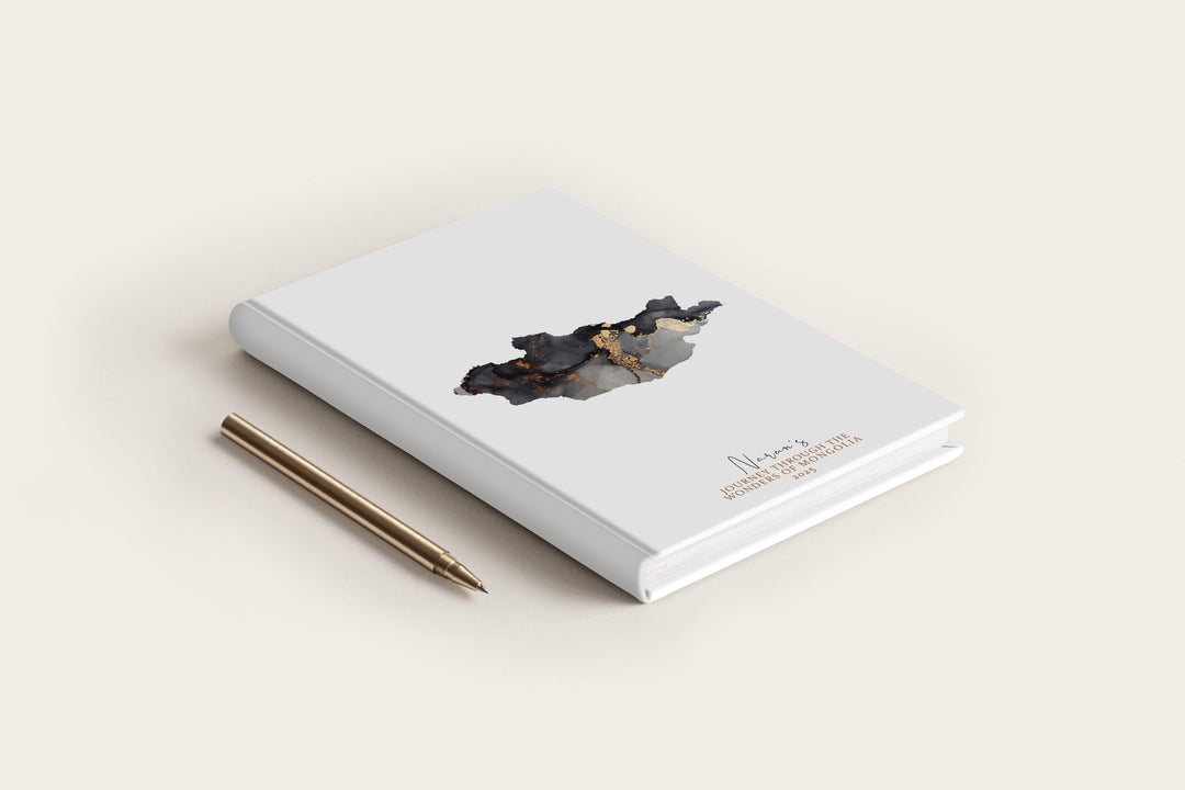 Mongolia Travel Journal Personalised Travel Diary Notebook Country Mongolia   Map Custom Map Planner