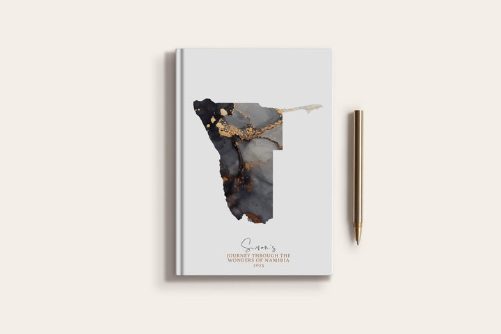 Namibia Travel Journal Personalised Travel Diary Notebook Country Namibia Map Custom Map Planner